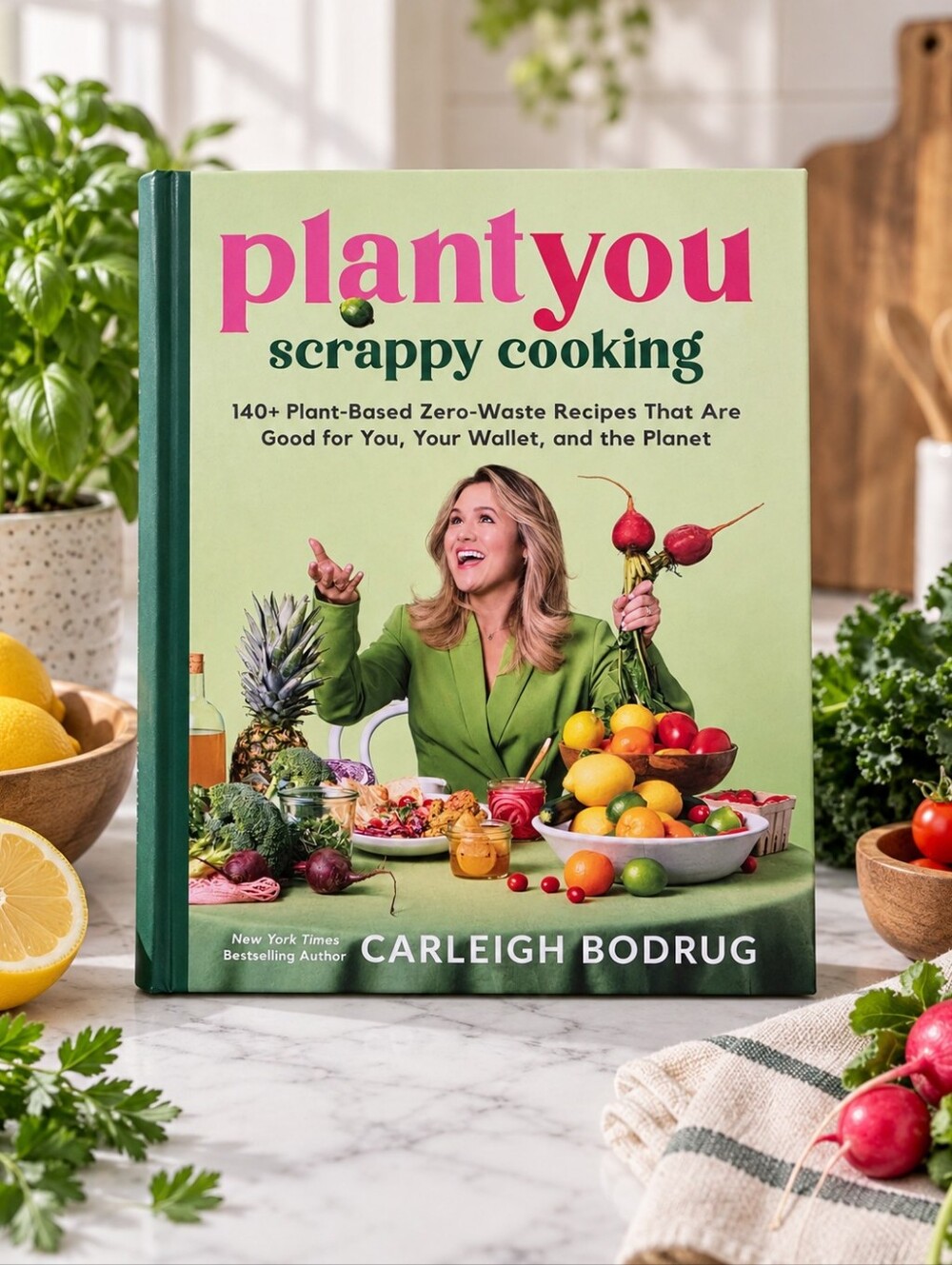 PlantYou Scrappy Cooking Hardcover Cookbook Carleigh Bodrug NWT